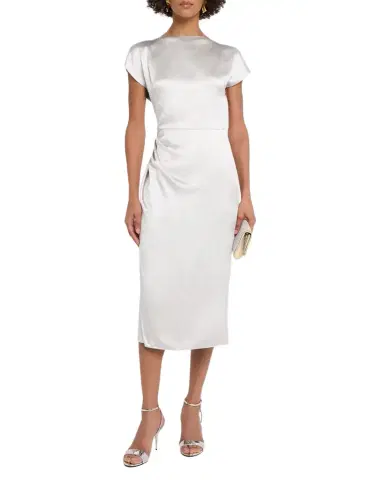 Giorgio Armani Satin Midi Dress | Thumbnail 1 Giorgio Armani Satin Midi Dress | Thumbnail 1