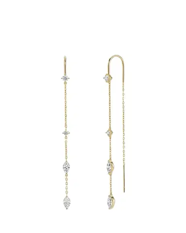 Shashi Whisper Threader Earrings | Thumbnail 1
