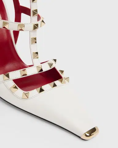 Valentino Garavani 100mm Rockstud Leather Ankle-Strap Pumps | Thumbnail 5