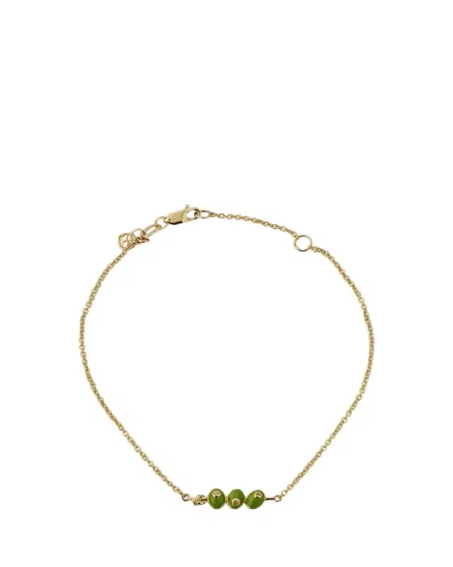 14K Three Olives Fixed Bracelet
