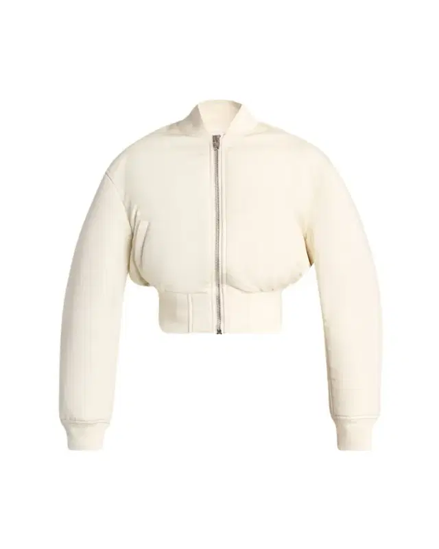 Balenciaga Padded Faille Crop Bomber Jacket