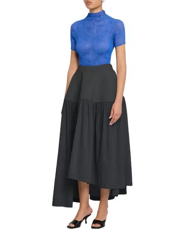 Issey Miyake Mute Winding Asymmetric Midi Skirt