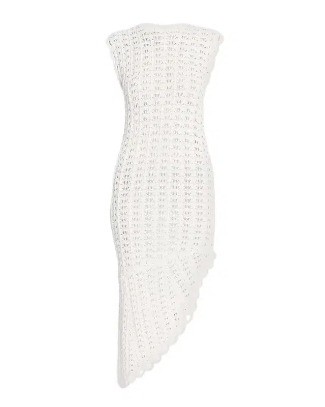 Loulou de Saison Malena Asymmetric Crochet Dress