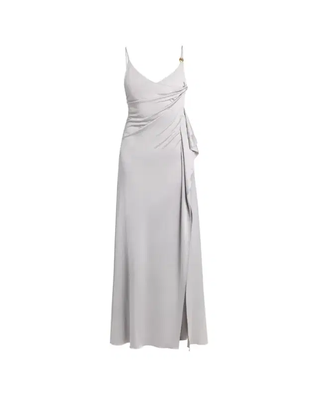 Versace Draped Satin Viscose Gown