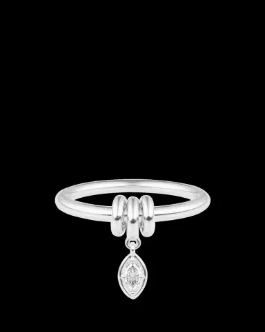 Spinelli Kilcollin Pia Sterling Silver Marquise Diamond Ring | Thumbnail 2 Spinelli Kilcollin Pia Sterling Silver Marquise Diamond Ring | Thumbnail 2