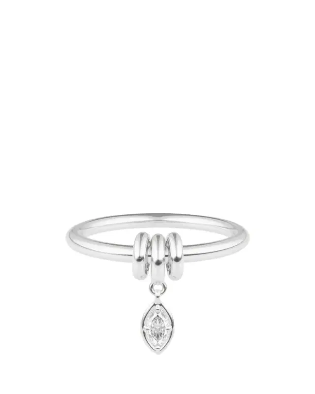 Spinelli Kilcollin Pia Sterling Silver Marquise Diamond Ring