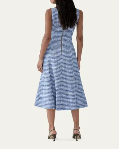 Carolina Herrera Tweed Sleeveless A-Line Dress | Thumbnail 3 Carolina Herrera Tweed Sleeveless A-Line Dress | Thumbnail 3