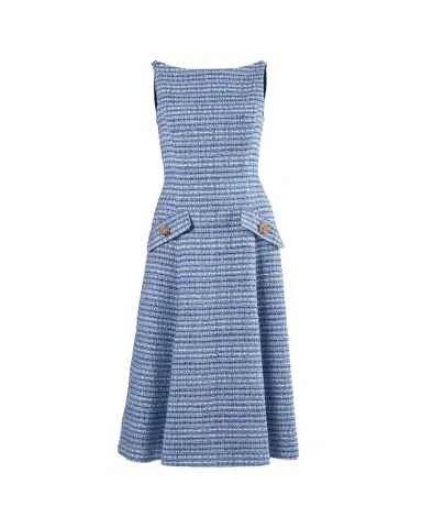 Carolina Herrera Tweed Sleeveless A-Line Dress | Thumbnail 1 Carolina Herrera Tweed Sleeveless A-Line Dress | Thumbnail 1