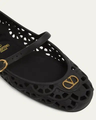 Valentino Garavani 5mm VLogo PVC Ballerina Flats | Thumbnail 5
