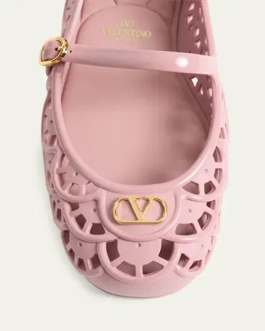 Valentino Garavani 5mm VLogo PVC Ballerina Flats | Thumbnail 8