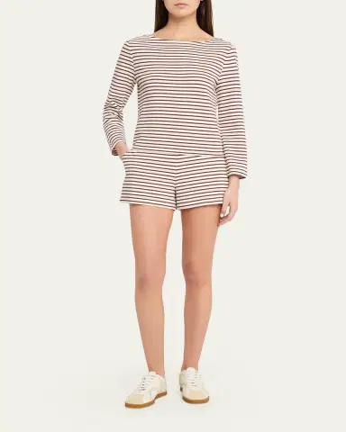 Veronica Beard Hovey Striped Knit Top | Thumbnail 2