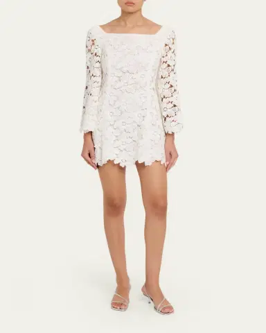 SIMKHAI Hana Lace Mini Dress | Thumbnail 2