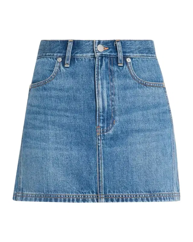 Veronica Beard Zora Denim Mini Skirt