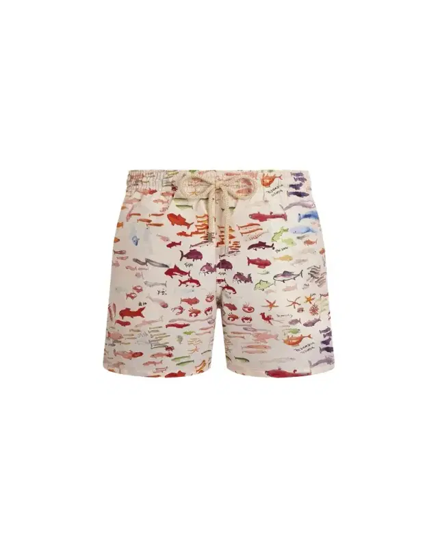 Vilebrequin x Fabrice Hyber Men's Pescador Swim Shorts