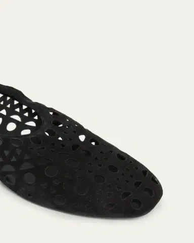 Alaïa Neo Vienne Suede Slippers | Thumbnail 3 Alaïa Neo Vienne Suede Slippers | Thumbnail 3