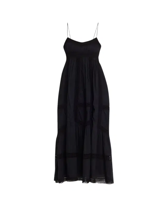 Romilly Embroidered Cotton Maxi Dress