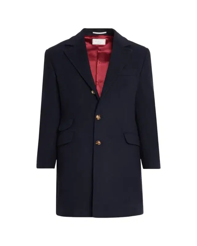 Brunello Cucinelli Men's Cashmere Single-Breasted Topcoat