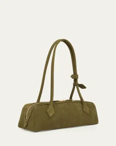 Alaïa Le Teckel Medium Suede Shoulder Bag | Thumbnail 3 Alaïa Le Teckel Medium Suede Shoulder Bag | Thumbnail 3