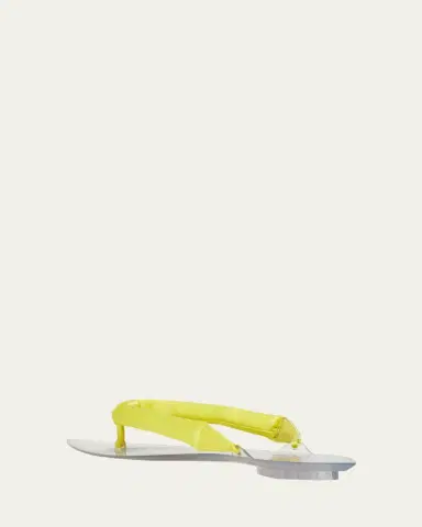 ALAÏA Invisible Padded Thong Flat Sandals | Thumbnail 2