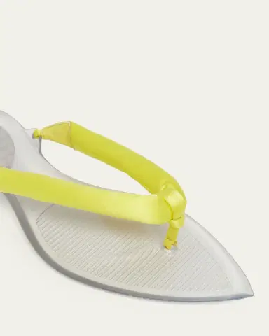 ALAÏA Invisible Padded Thong Flat Sandals | Thumbnail 3