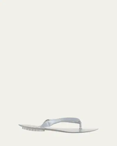 ALAÏA Invisible Padded Thong Flat Sandals | Thumbnail 4