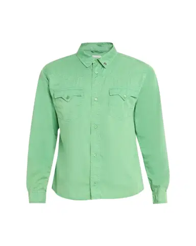 Versace Men's Medusa-Coin Cotton Western Shirt | Thumbnail 1