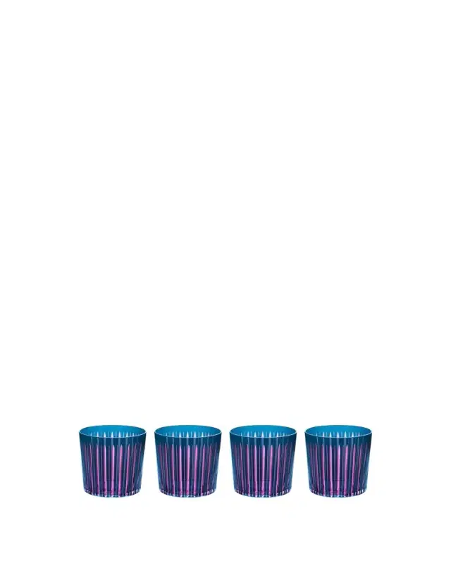 L'Objet Prism 13 oz. Double Old-Fashioned Glasses, Set of 4