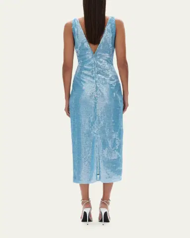 RACHEL GILBERT Tamzin Sequined Sleeveless Column Midi Dress | Thumbnail 3 RACHEL GILBERT Tamzin Sequined Sleeveless Column Midi Dress | Thumbnail 3
