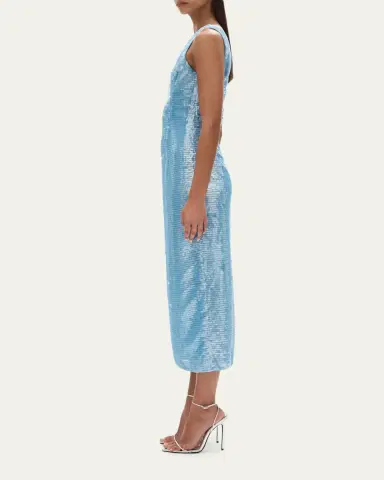 RACHEL GILBERT Tamzin Sequined Sleeveless Column Midi Dress | Thumbnail 4 RACHEL GILBERT Tamzin Sequined Sleeveless Column Midi Dress | Thumbnail 4