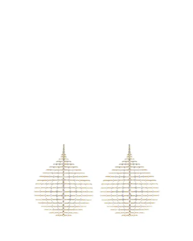 Fernando Jorge 18K Yellow Gold Disco Earrings with Diamonds