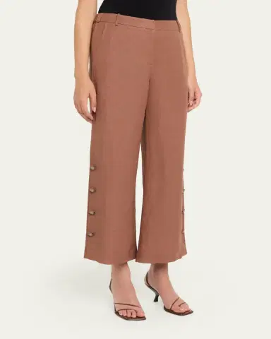 Kobi Halperin Remi Cropped Linen Pants | Thumbnail 4