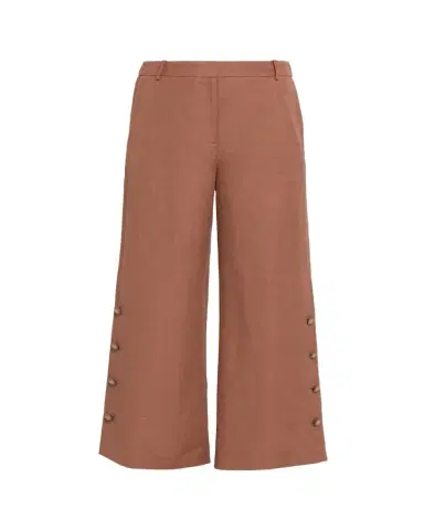 Kobi Halperin Remi Cropped Linen Pants | Thumbnail 1