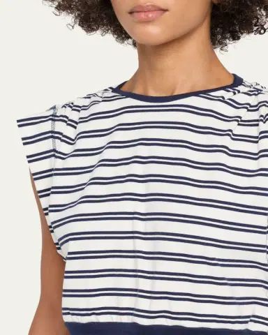 Simkhai Joie Striped Cotton-Jersey Top | Thumbnail 5 Simkhai Joie Striped Cotton-Jersey Top | Thumbnail 5