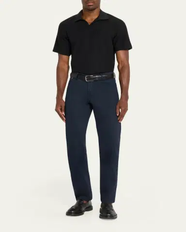 Kiton Men's Cotton and Cashmere Stretch Slim Five-Pocket Pants | Thumbnail 2 Kiton Men's Cotton and Cashmere Stretch Slim Five-Pocket Pants | Thumbnail 2