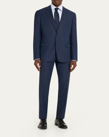 Giorgio Armani Men's Soft Line Chevron Single-Breasted Suit | Thumbnail 2