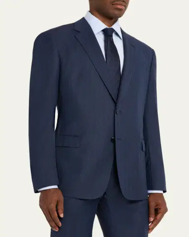 Giorgio Armani Men's Soft Line Chevron Single-Breasted Suit | Thumbnail 4