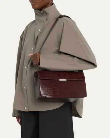 TOTEME Clip Lizard-Embossed Top-Handle Bag | Thumbnail 2 TOTEME Clip Lizard-Embossed Top-Handle Bag | Thumbnail 2