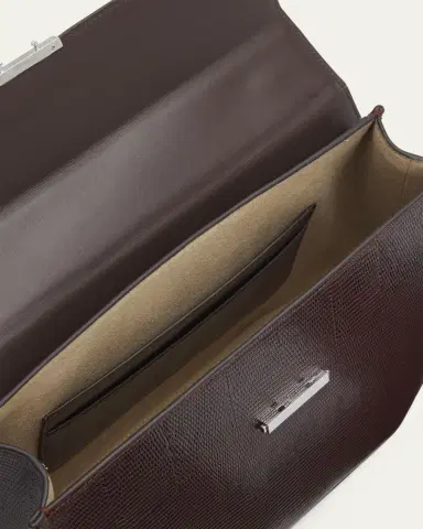 TOTEME Clip Lizard-Embossed Top-Handle Bag | Thumbnail 4 TOTEME Clip Lizard-Embossed Top-Handle Bag | Thumbnail 4