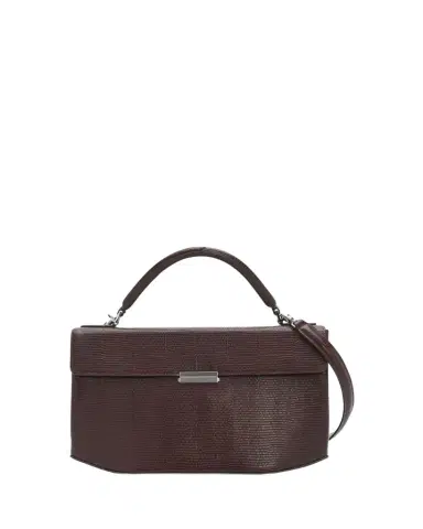 TOTEME Clip Lizard-Embossed Top-Handle Bag | Thumbnail 1 TOTEME Clip Lizard-Embossed Top-Handle Bag | Thumbnail 1