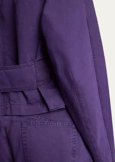 Alaïa Curved-Sleeve Denim Zip Jacket | Thumbnail 5