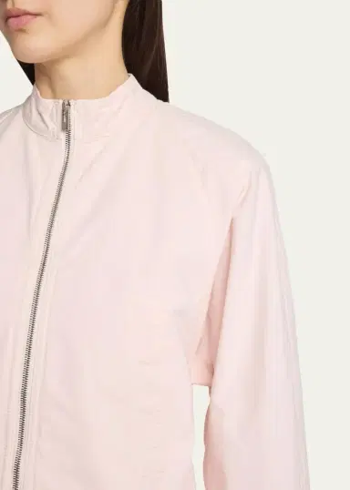 Alaïa Curved-Sleeve Denim Zip Jacket | Thumbnail 9