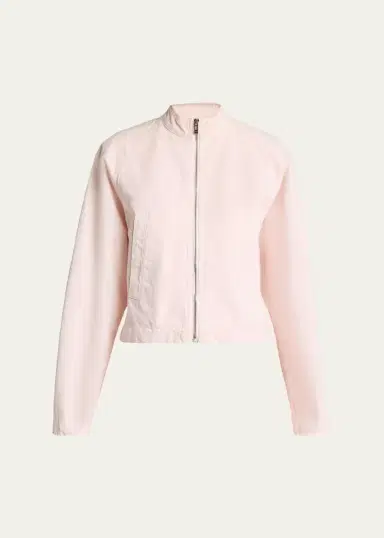 Alaïa Curved-Sleeve Denim Zip Jacket | Thumbnail 10
