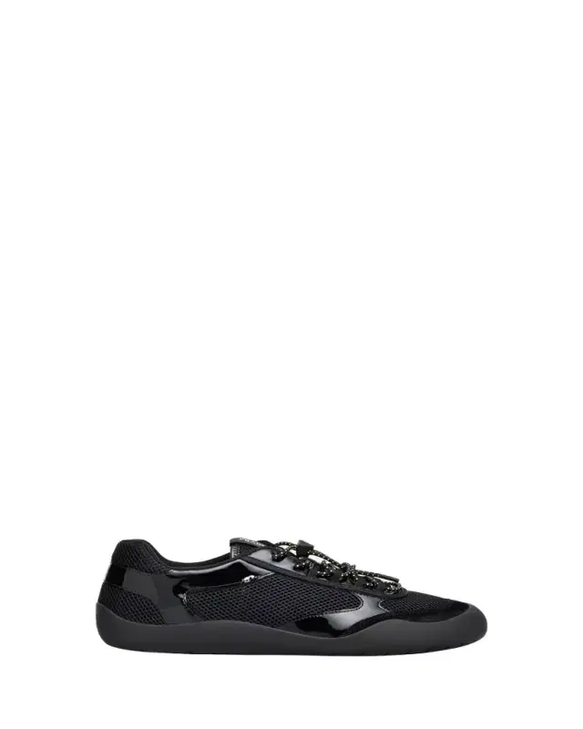 Prada Men's Speedrock Leather and Mesh Sneakers