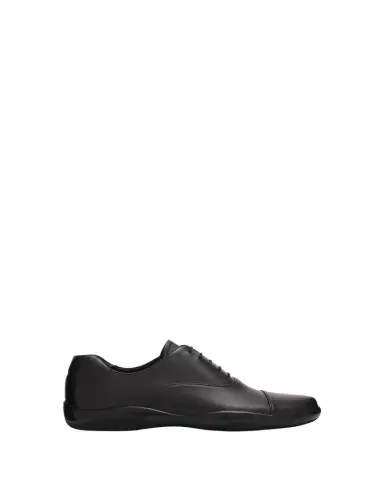 Prada Men's Toblach Leather Cap-Toe Derby Shoes | Thumbnail 1