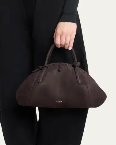 Alaïa Small Dome Top-Handle Bag in Suede | Thumbnail 2 Alaïa Small Dome Top-Handle Bag in Suede | Thumbnail 2