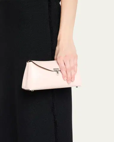 TOTEME Mini T-Lock Leather Clutch Bag | Thumbnail 2 TOTEME Mini T-Lock Leather Clutch Bag | Thumbnail 2