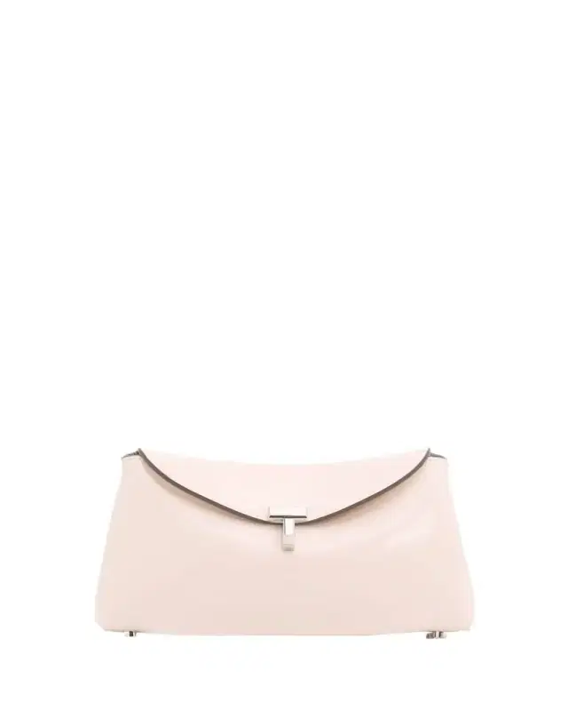 Toteme Mini T-Lock Leather Clutch Bag