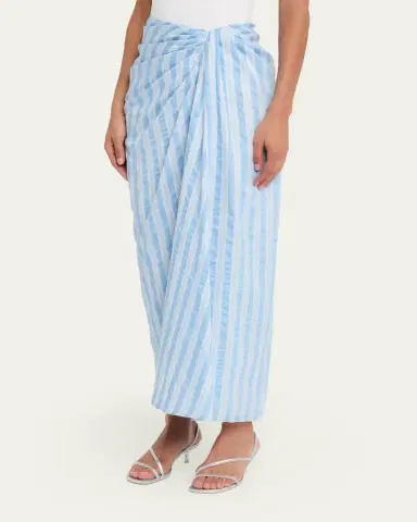 Simkhai Liorra Draped Midi Skirt | Thumbnail 4 Simkhai Liorra Draped Midi Skirt | Thumbnail 4