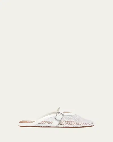 Alaïa Mesh Mary Jane Ballerina Mules | Thumbnail 4