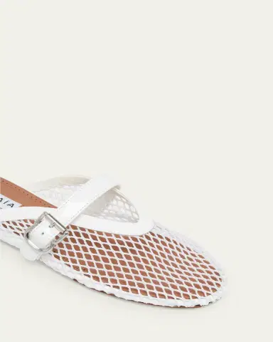 Alaïa Mesh Mary Jane Ballerina Mules | Thumbnail 6